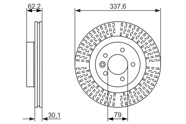 Brake disc; front image