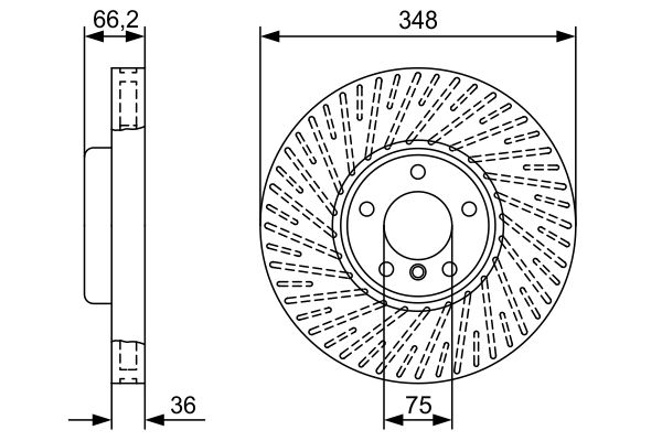 Brake disc; front image